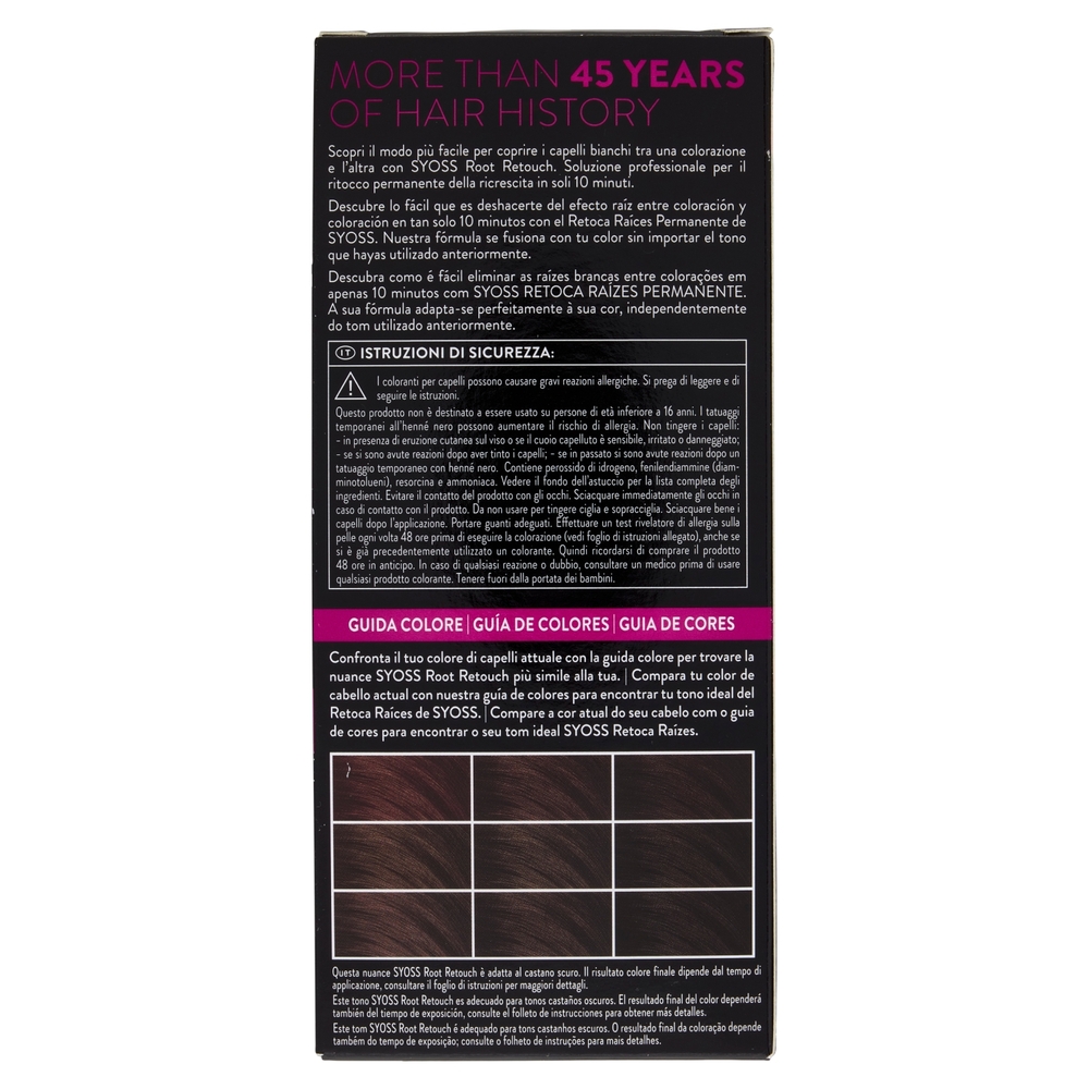 Syoss Root Retouch Permanent Color Castano Scuro